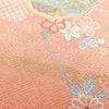 小紋 正絹 大きいサイズ 金彩 綸子 古典柄 袷仕立て ピンク_画像6