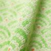小紋 付下げ小紋 一方付け 正絹 古典柄 袷仕立て 緑・うぐいす色_画像11