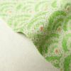 小紋 付下げ小紋 一方付け 正絹 古典柄 袷仕立て 緑・うぐいす色_画像12