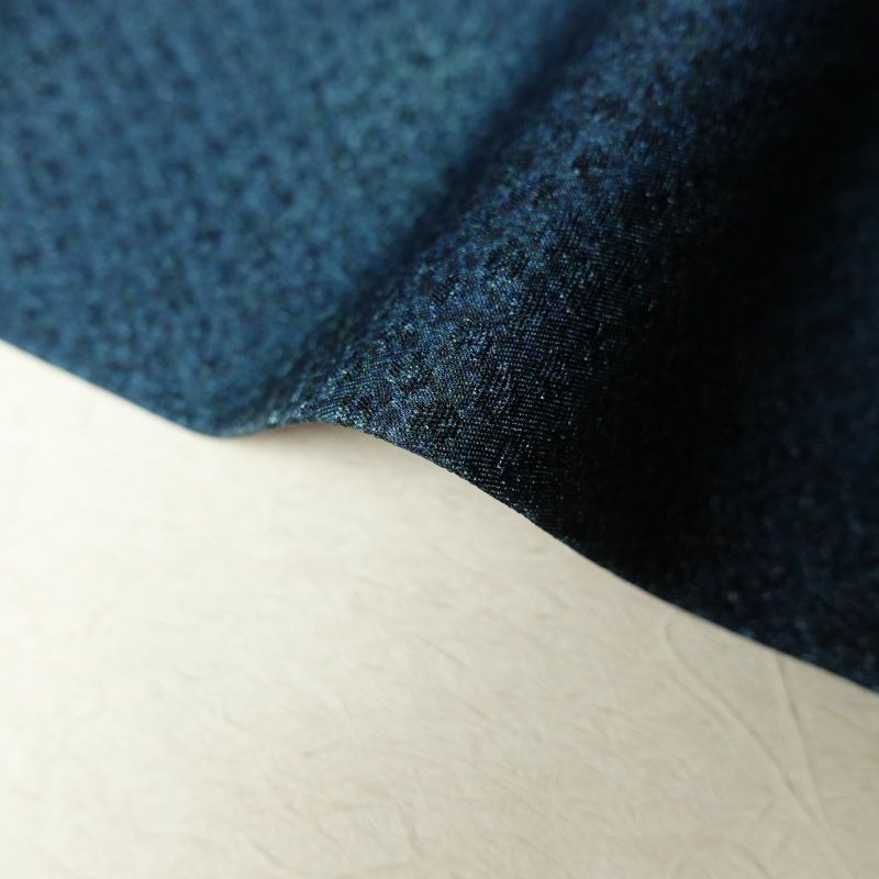 小紋 美品 正絹 その他の柄 グラデーション 袷仕立て 青・紺_画像13