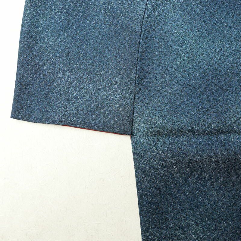 小紋 美品 正絹 その他の柄 グラデーション 袷仕立て 青・紺_画像14