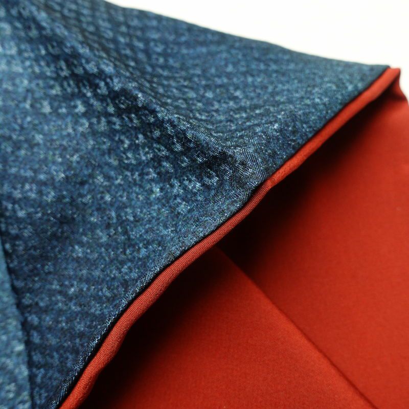 小紋 美品 正絹 その他の柄 グラデーション 袷仕立て 青・紺_画像18