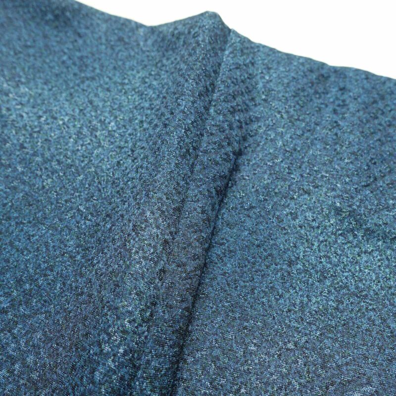 小紋 美品 正絹 その他の柄 グラデーション 袷仕立て 青・紺_画像20