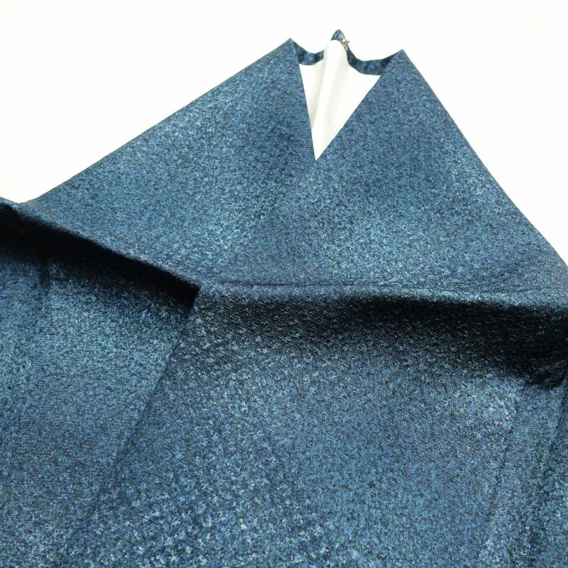 小紋 美品 正絹 その他の柄 グラデーション 袷仕立て 青・紺_画像23