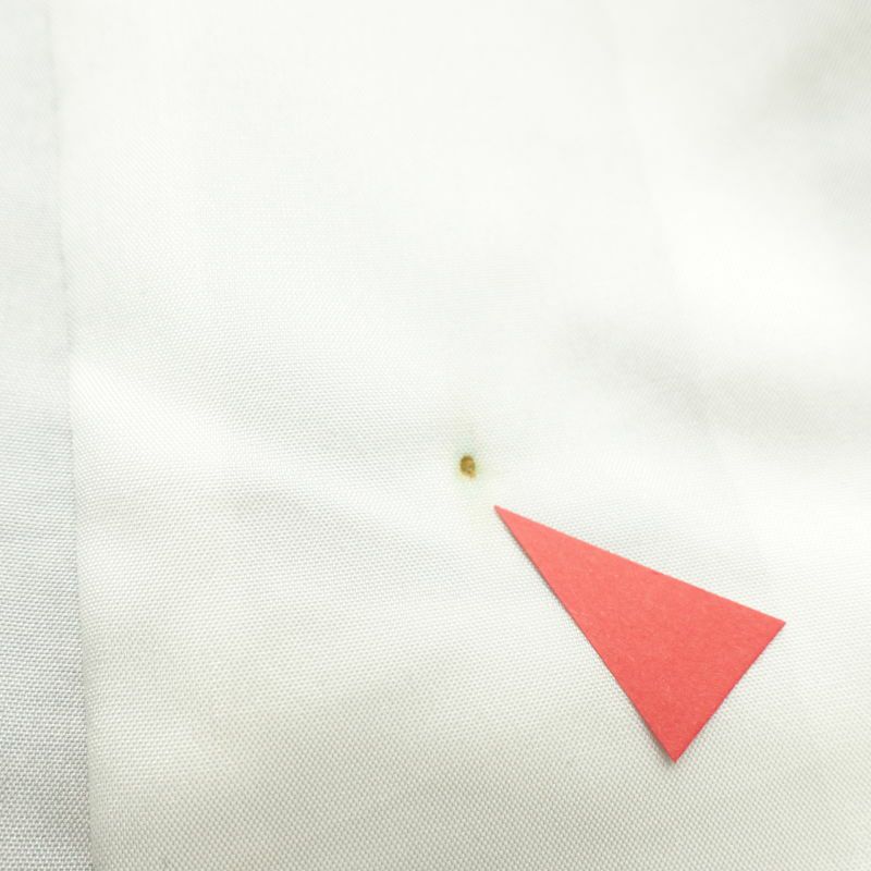 紬 良品 正絹 花柄 幾何学・抽象柄 袷仕立て 茶_画像25