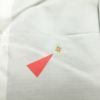 紬 良品 正絹 花柄 幾何学・抽象柄 袷仕立て 茶_画像26
