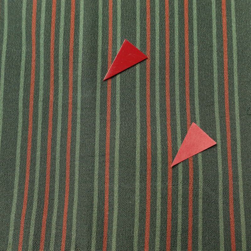 小紋 縮緬 正絹 縞柄・線柄 袷仕立て 緑・うぐいす色_画像5