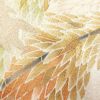 付け下げ 正絹 一つ紋付き 金彩 木の葉・植物柄 袷仕立て ベージュ_画像6