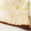 付け下げ 正絹 一つ紋付き 金彩 木の葉・植物柄 袷仕立て ベージュ_画像11
