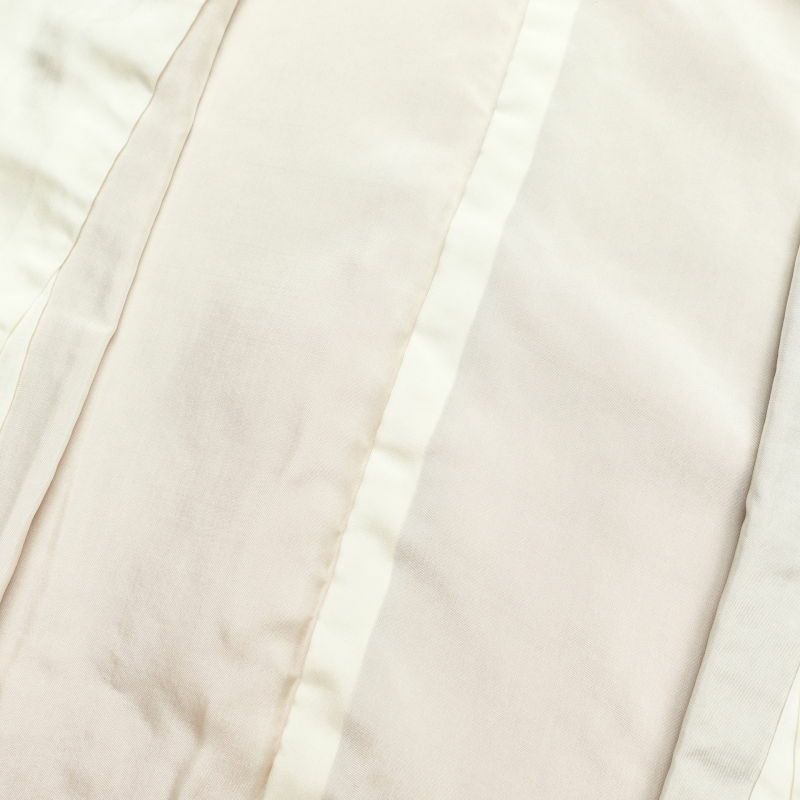 訪問着 美品 金彩 刺繍 ふくれ織 共八掛 正絹 幾何学柄・抽象柄 袷仕立て 茶_画像28