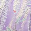 小紋 正絹 花柄 藤 袷仕立て 紫・藤色 グラデーション_画像5