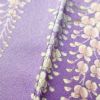 小紋 正絹 花柄 藤 袷仕立て 紫・藤色 グラデーション_画像9