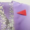 小紋 正絹 花柄 藤 袷仕立て 紫・藤色 グラデーション_画像19