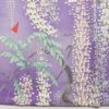 小紋 正絹 花柄 藤 袷仕立て 紫・藤色 グラデーション_画像33