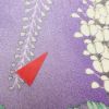 小紋 正絹 花柄 藤 袷仕立て 紫・藤色 グラデーション_画像34