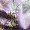 小紋 正絹 花柄 藤 袷仕立て 紫・藤色 グラデーション_画像36
