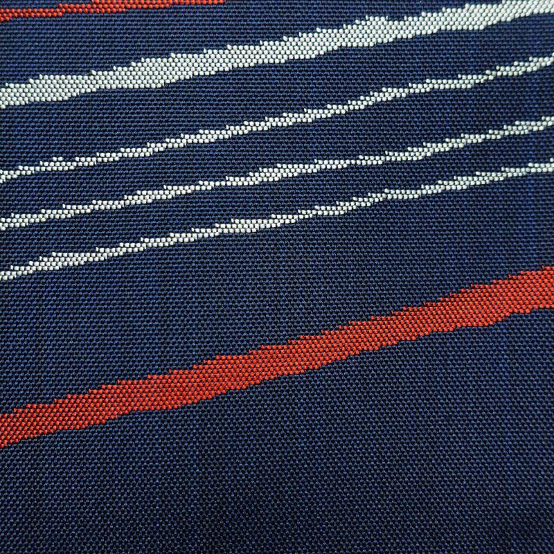 袋帯 六通柄 一般用 正絹 幾何学柄・抽象柄 青・紺_画像5