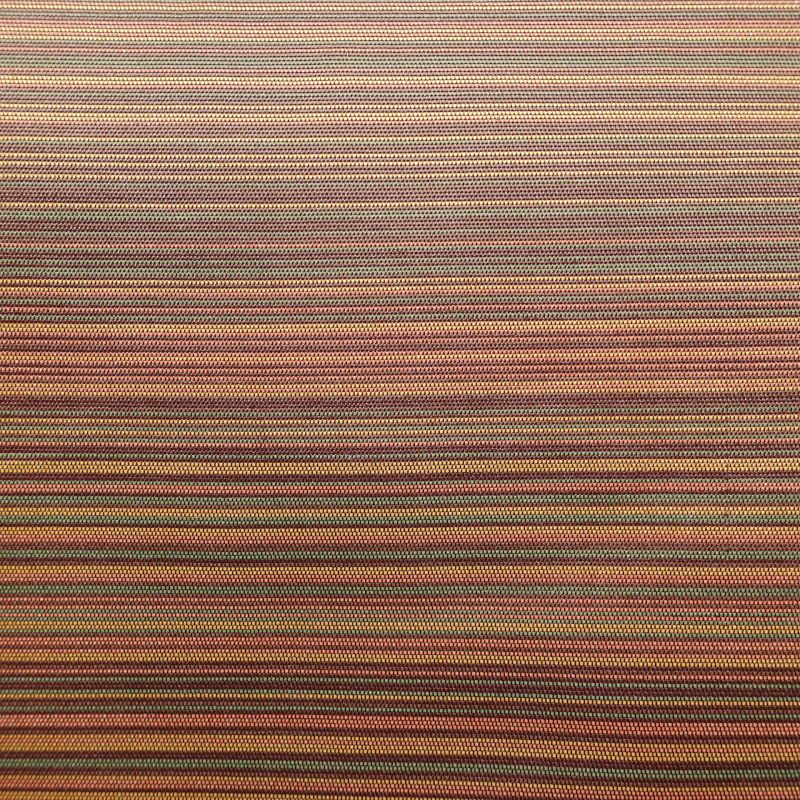 袋帯 六通柄 一般用 正絹 縞柄・線柄 小豆・エンジ_画像3