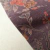 小紋 縮緬 総柄 正絹 花柄 袷仕立て 紫・藤色_画像11