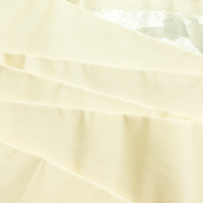 名古屋帯 太鼓柄 正絹 花柄 名古屋仕立て クリーム_画像25