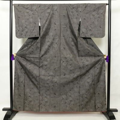振袖 正絹 振袖 正絹 赤 枝垂れ桜 牡丹 熨斗目 金箔 シンプル 5点セット
