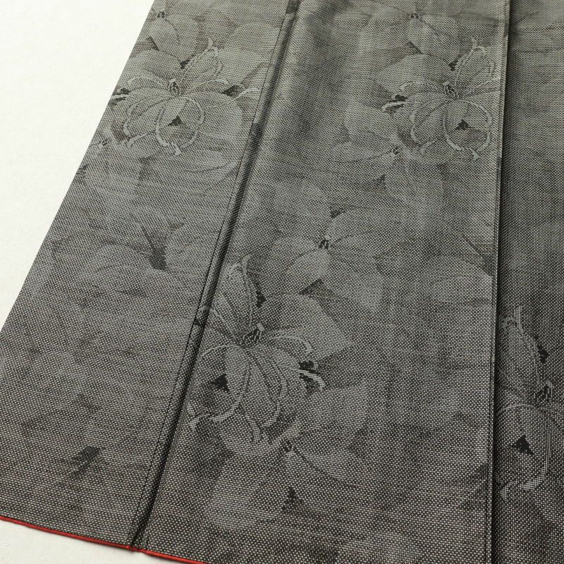 紬 美品 正絹 花柄 袷仕立て 茶 モダン_画像4
