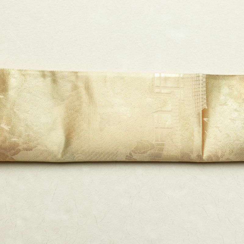 袋帯 六通柄 フォーマル用 正絹 風景柄 松 金・銀_画像19