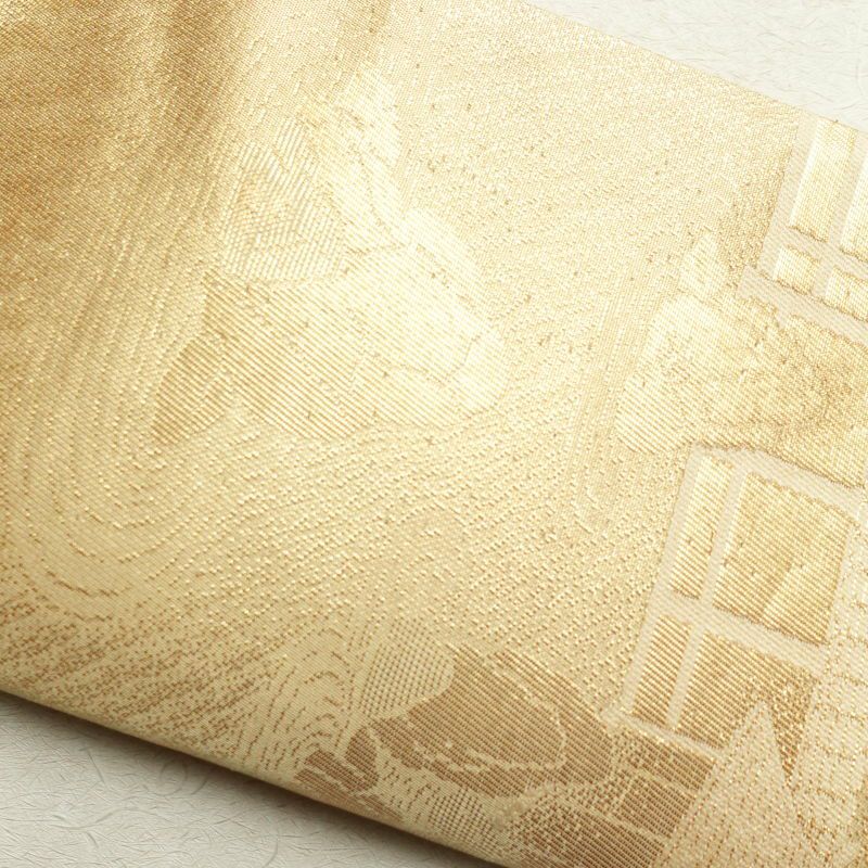 袋帯 六通柄 フォーマル用 正絹 風景柄 松 金・銀_画像20