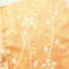 小紋 しつけ糸付き 絞り 正絹 木の葉・植物柄 袷仕立て 橙_画像15