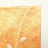 小紋 しつけ糸付き 絞り 正絹 木の葉・植物柄 袷仕立て 橙_画像16