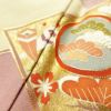 色留袖 一つ紋付き 金駒刺繍 縮緬 金彩 箔 共八掛 正絹 古典柄 袷仕立て ピンク_画像10