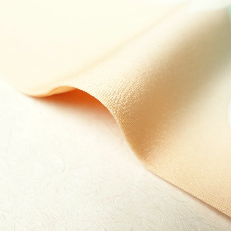 付け下げ 正絹 花柄 袷仕立て 橙 オレンジベージュ_画像12