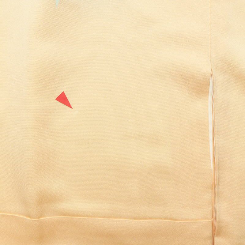 付け下げ 正絹 花柄 袷仕立て 橙 オレンジベージュ_画像19