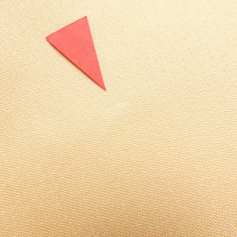 付け下げ 正絹 花柄 袷仕立て 橙 オレンジベージュ_画像20