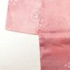 小紋 正絹 花柄 袷仕立て たたき染風 ピンク_画像13