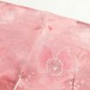小紋 正絹 花柄 袷仕立て たたき染風 ピンク_画像22