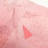 小紋 正絹 花柄 袷仕立て たたき染風 ピンク_画像23