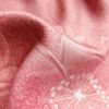 小紋 正絹 花柄 袷仕立て たたき染風 ピンク_画像28