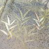 訪問着 正絹 金箔 金彩 共八掛 木の葉・植物柄 袷仕立て グレー_画像5