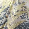 訪問着 正絹 金箔 金彩 共八掛 木の葉・植物柄 袷仕立て グレー_画像11
