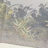訪問着 正絹 金箔 金彩 共八掛 木の葉・植物柄 袷仕立て グレー_画像17