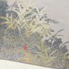 訪問着 正絹 金箔 金彩 共八掛 木の葉・植物柄 袷仕立て グレー_画像18