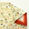 小紋  良品 しつけ糸付き 縮緬 総柄 正絹 花柄 袷仕立て クリーム_画像16