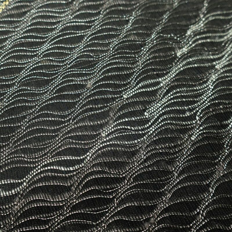 袋帯 六通柄 良品 一般用 正絹 幾何学柄・抽象柄 黒_画像20