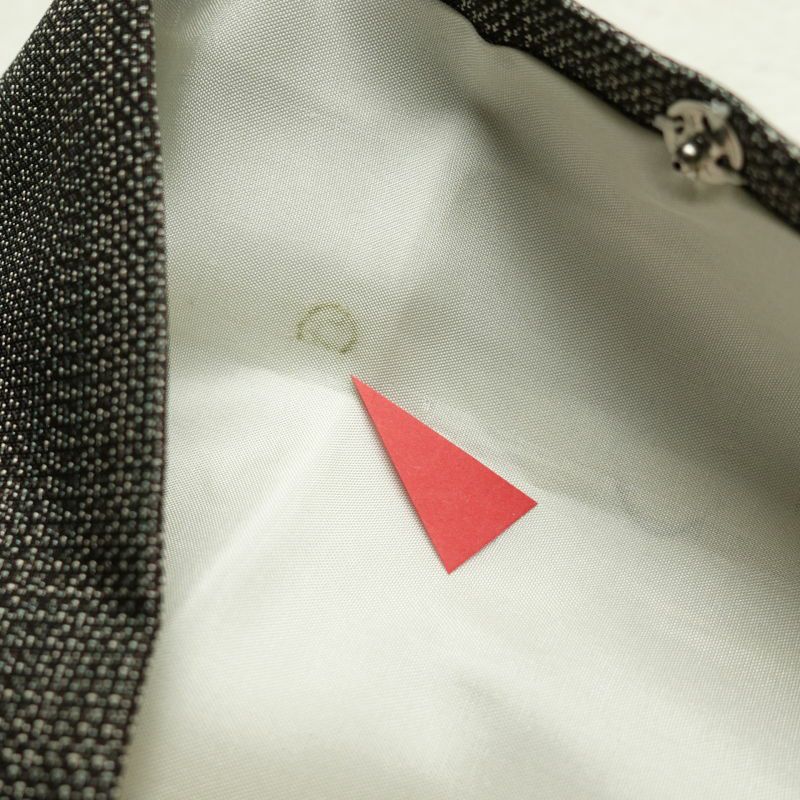 紬 付下げ風 正絹 風景柄 菖蒲 袷仕立て 茶_画像27