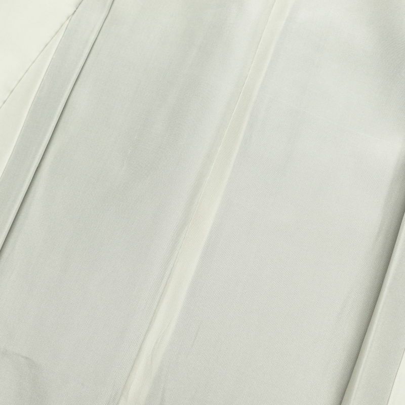 紬 付下げ風 正絹 風景柄 菖蒲 袷仕立て 茶_画像28