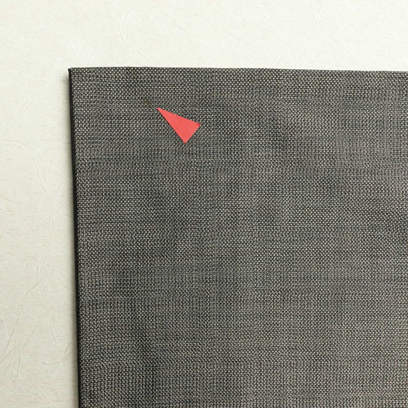 紬 付下げ風 正絹 風景柄 菖蒲 袷仕立て 茶_画像29