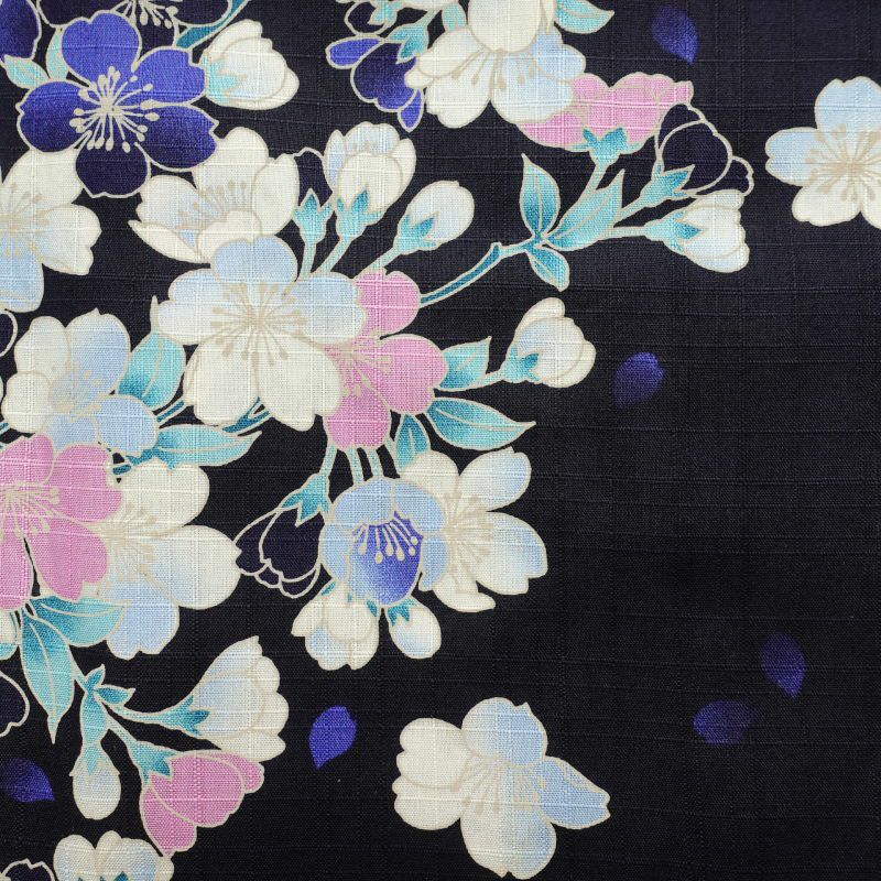 新品 浴衣 女性用 綿 小櫻ブルー_画像4