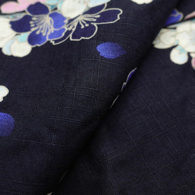 新品 浴衣 女性用 綿 小櫻ブルー_画像5