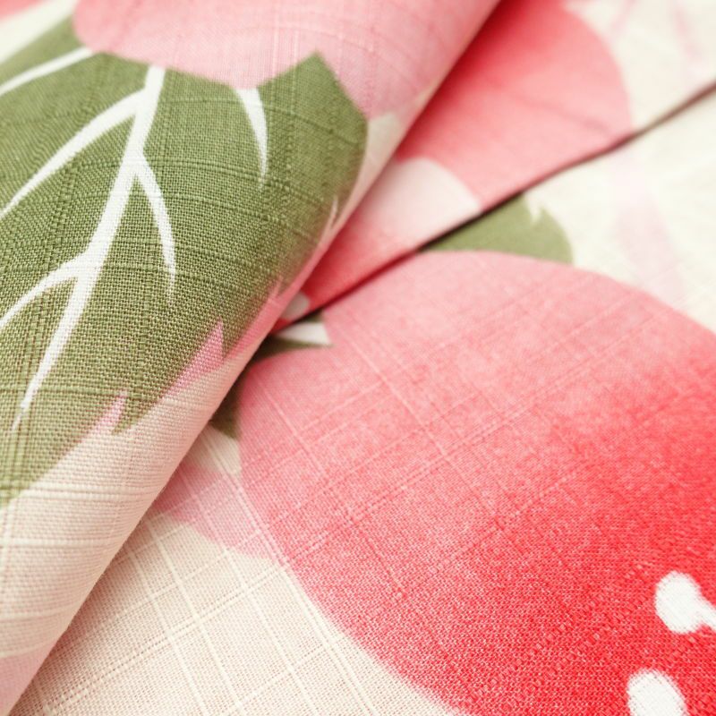 新品 浴衣 女性用 綿 桜麻の葉ももいろ_画像5